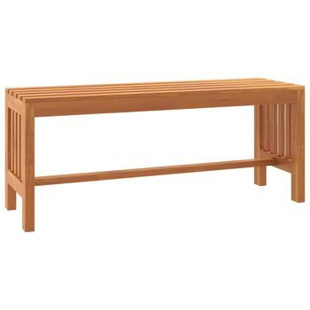 Banco De Jardín De Madera Maciza De Eucalipto 110 Cm Vidaxl