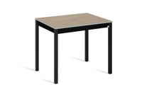mesa de cocina alta fija 100x60 cm roble pata negro