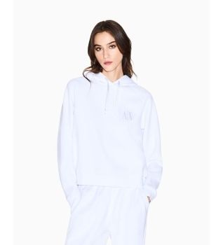 A|X Armani Exchange para mujer. XW000827AF13397U0002 Sudadera Sweatshirt blanco (S), Casual, Viscosa