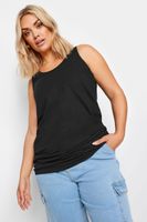 camiseta negra de tirantes mujer curvy y tallas grandes yours