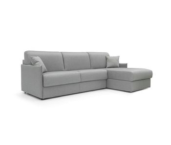 Evans sofá esquinero convertible en tela impermeable 272 cm izquierdo (mat. 160x197) gris