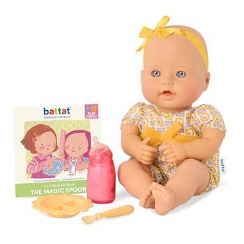 Muñeca de cuerpo blando - Baby Sweetheart / Battat, Feeding Time