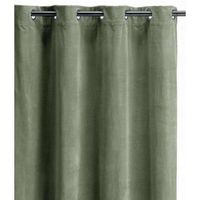 cortina lisa vivaraise elise de terciopelo algodon 100 - 140 x 280 cm