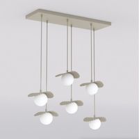 lampara de techo valbona beis 6 luces