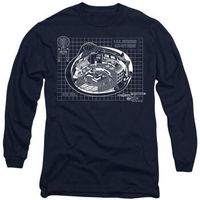 star trek camiseta manga larga bridge para mujer