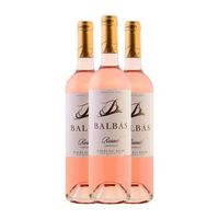 balbas vino rosado rosado ribera 75 cl 13 vol pack de 3 unidades