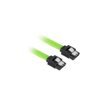 Cable SATA III Sharkoon 0,45 m Macho/Macho Negro/Verde