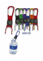 llavero martinez albainox porta botellas mosqueton y brujula con 125 cm con colores surtidos en blister 12 piezas