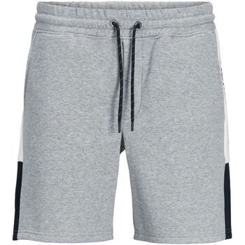 Jack & Jones Short niño 12200266 JPSTLOGO BLOCKING SWEAT SHORTS VG SN JNR LIGHT GREY ME para niño