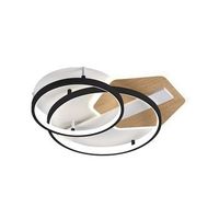 plafon redondo led trofa con control remoto 120w 3cct 10200lm ip20 9xo50x50cm fabricado en metal y policarbonato color negro