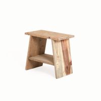 mesa auxiliar de madera de color marron