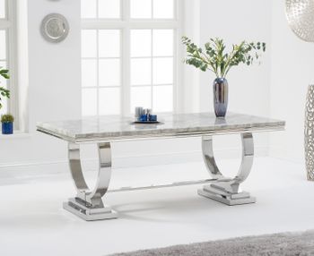 Haven 180cm Grey Marble Dining Table