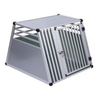 aluride dog crate - size l 92 x 80 x 65 cm l x w x h