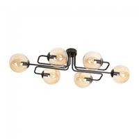 plafon de techo vesta ambar 6 luces