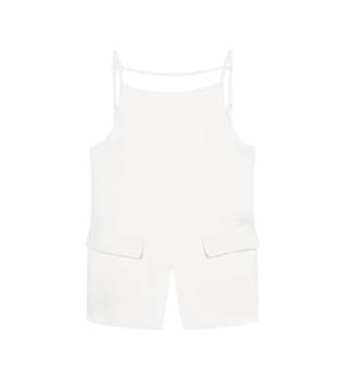 A|X Armani Exchange para mujer. XW001952AF21555U1003 Top sin mangas blanco (M), Casual, Poliéster, Sin mangas / Tirantes