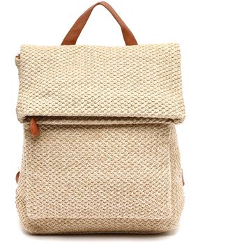 Misako Mochila Ralen mochila con solapa efecto rafia para mujer