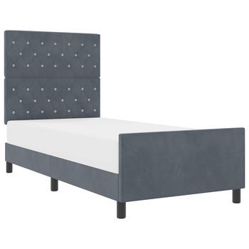 Cama Tapizada 197x93x128 Cm  - Gris