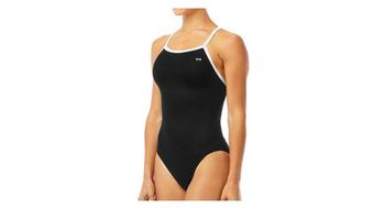 Banador tyr hexa diamondfit mujer negro blanco