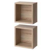 estantes  de bano senyo 25 x 25 cm lote de 2 vicco