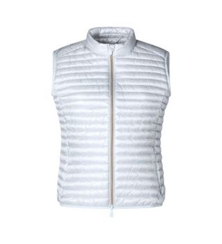 Save The Duck para mujer. D85310W-IRIS20 Chaleco Arabella gris (L), Casual, Nylon