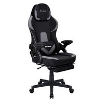 silla gaming profesional ergonomica con tela transpirable y antimanchas - sillon gamer con reposapies y reposabrazos abatibles