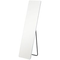 homcom espejo de cuerpo entero con luz led 150x40 cm con iluminacion de 3 colores funcion de memoria transparente