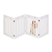 barrera para perros de 4 piezas con patas - white - 125x695x558cm