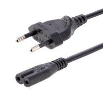 StarTech.com Cable de 2m de AlimentaciÃ³n para Ordenador PortÃ¡til o Impresora , UE a C7, 2,5A 250V, 18AWG, Cable de Repuesto para PortÃ¡til, Cable Cargador para Ordenador PortÃ¡til