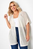 yours cardigan blanco estilo crochet mujer curvy y tallas grandes yours