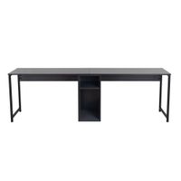 escritorio doble l240 cm - gris marengo