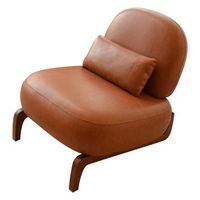sillon moderno caramelo pu madera maciza urban meuble 869x721x699 cm - caramelo