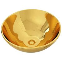 lavabo 325x14 cm ceramica dorado vidaxl