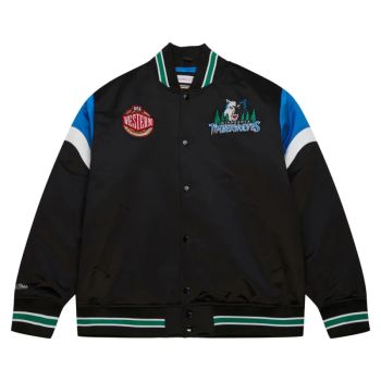 Chaqueta Baloncesto Minnesota Timberwolves NBA Heavyweight Satin Jacket de Mitchell and Ness