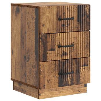 Mesita De Noche 43x41x63,5 Cm Madera - Marrón
