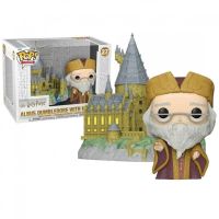 figura coleccionable funko pop town dumbledore con hogwarts vinilo multicolor
