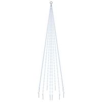 arbol de navidad en asta de bandera 310 led blanco frio 300 cm vidaxl
