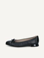 caprice ballerina black made of leather and textile with trapeze heel size 37