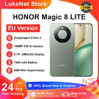 honor magic 8 lite version eu telefono inteligente 5g snapdragon 6 gen4 resistente a caidas de 25m ip69k resistente al polvo 7500mah 108mp ois ai esim