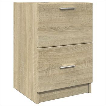 Mueble De Almacenaje | Armario De Lavabo Madera De Ingeniería Roble Sonoma 40x37x59 Cm