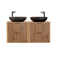 mueble doble lavabo 120cm madera paneles de melamina y mdf madera