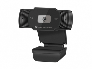 WEBCAM FHD CONCEPTRONIC AMDIS04 1080P USB FOCO FIJO 3.6MM 30 FPS ANGULO VISION 65º MICROFONO INTEGRA