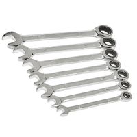 7pc ratchet spanner set