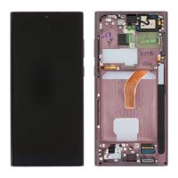 originalny lcd displej pre samsung galaxy s22 ultra - bordovy
