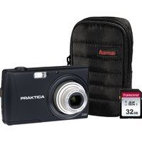 praktica luxmedia z250-bk compact camera  accessories bundle - black black