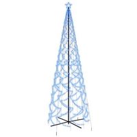 arbol de navidad conico 1400 led azul 160x500 cm vidaxl