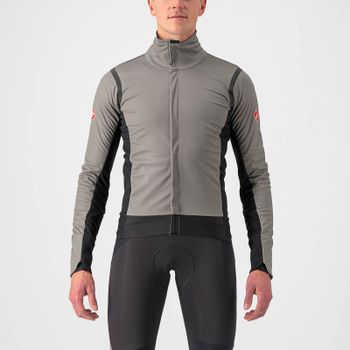 Castelli Alpha Ros 2 Jacket - XXL - Nickel Gray/Black Reflex-Black