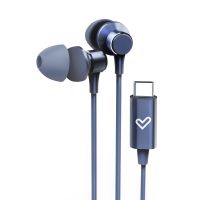 energy sistem metallized type c auriculares con cable azules