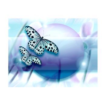Papel Pintado 3d - El Planeta De Las Mariposas (200x154 Cm)