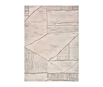 Alfombra étnico crema / marrón ceres, 80x120 cm - atticgo