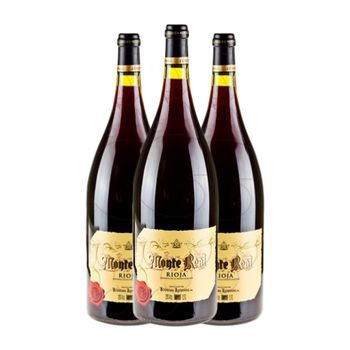 Bodegas Riojanas Vino Tinto Monte Real Rioja Reserva Botella Magnum 1,5 L 14% Vol. (pack De 3 Unidades)